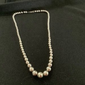 Sterling Silver Beaded Necklace